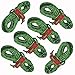 Chill Gorilla 6 Pack 4mm Reflective Tent Guide Rope Guy Line Cord & Adjusters. Lightweight for Rain Tarps, Tents, Hiking, Backpacking. Essential Camping Survival Gear & Accessories. 78 feet. Green