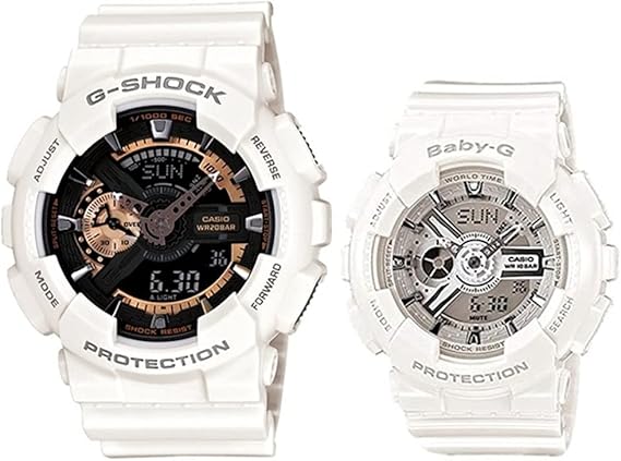 Amazon カシオ Casio 防水 ペアウォッチ G Shock Baby G ジーショック ベビージー メンズ レディース スポーツ アウトドア キャンプ ホワイト アナデジ Ga 110rg 7aba 110 7a3 腕時計 並行輸入品 メンズ腕時計 腕時計 通販