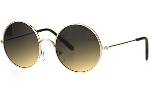 SA106 Kids Child Size Hippie Round Circle Lens Tie Dye Gradient Metal Sunglasses