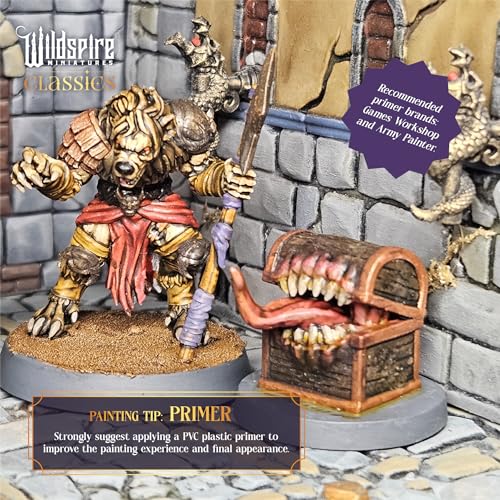 The Realm Set - 195 minis - Heroes, Monsters, NPC Characters for DND Miniatures Bulk I 28mm Dungeon Dragons D&D Miniatures I DND Minis D&D Figures I Pathfinder, Daggerheart, Realm Reforged