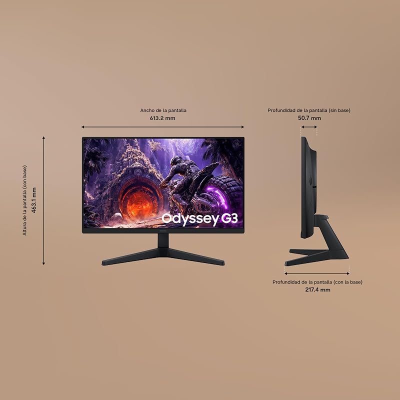 Odyssey G3 G30H 27", FHD, 1920 x 1080, 200Hz, 1ms, 16:9, 1,000:1, Panel IPS, AMD FreeSync Premium, HDR10, Black Equalizer, Virtual Aim Point, HDMI, LS27HG302EUXEN