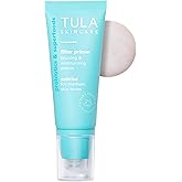 TULA Skin Care Face Filter Blurring and Moisturizing Primer - Evens the Appearance of Skin Tone & Redness, Hydrates & Improves Makeup Wear