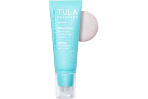 TULA Skin Care Face Filter Blurring and Moisturizing Primer - Evens the Appearance of Skin Tone & Redness, Hydrates & Improves Makeup Wear