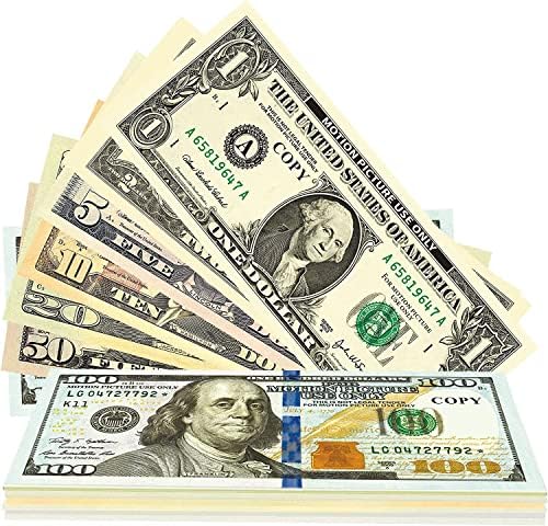 KWYZ 200 Pcs Movie Prop Money 100 Dollar Bills, Realistic Play