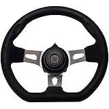 Off-Road Kart Steering Wheel 270mm 3 Spokes Vehicle PU Foam Interior Steering Wheel For Go Kart