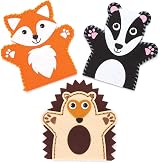 Baker Ross AR637 Woodland Animal Hand Puppet Sewing Kits (Pack of 4) view 3