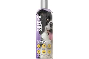 SYNERGYLABS Shed-X Shed Control Shampoo for Dogs, 16 oz – Reduce Shedding – Shampoo Infuses Skin and Coat with Vitamins and Antioxidants to Clean, Release Excess Hair, and Exfoliate
