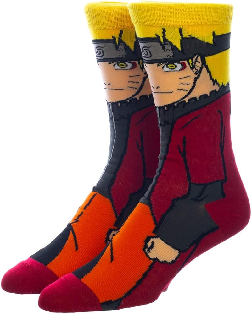 6 pair/set Cute Japan Anime Naruto Socks Uzumaki Naruto Print Cotton cosplay Socks Accessories 