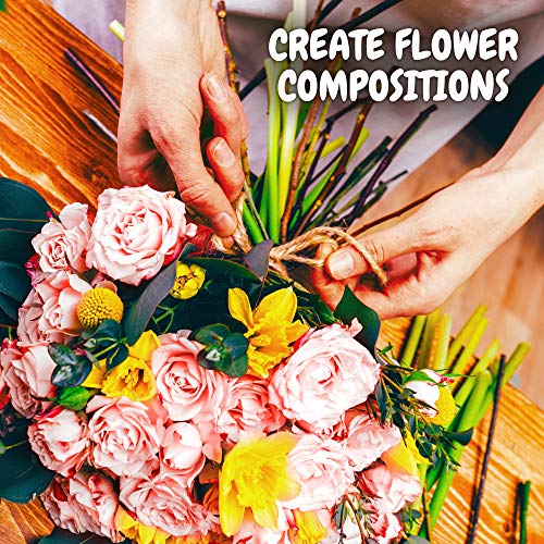 Jute Rope – Natural Jute Twine String Thin Rope for Gift Box Packing, Decorating, Gardening