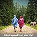 Rain Poncho for Men Women, (6 Pack) Emergency Disposable Rain Coat in Bulk with Drawstring Hood- Super Lightweight Rain Gear for Adults & Kids Family Pack Outdoor Activities, No Chemical Smell (C-1)