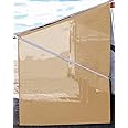 Tentproinc RV Awning Side Shade Screen 9'X7' - Beige Mesh Screen Sunshade Complete Kits Camping Trailer Canopy UV Sun Blocker - 3 Year Warranty