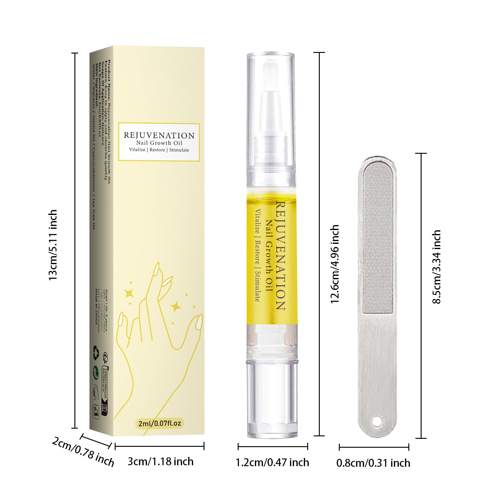 Nail Growth Oil, 2024 Upgrade Rejuvenation Nail Oil, Cosmetics Nail Growth Oil Pen, Cuticle Oil for Nails, Nail Strengthener for Moisturize Strengthen Brighten Nails Care (1) - Image 8