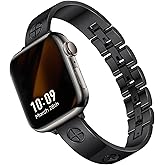 Missair Compatible with Apple Watch Band 38mm 40mm 41mm 42mm 44mm 45mm 46mm 49mm, Stainless Steel Metal Strap Women Dressy Bracelet Wristband for iWatch Series 11 10 9 8 7 6 5 4 3 2 1 SE Ultra