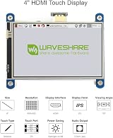 Waveshare 4inch HDMI LCD 480x800 Resistive Touch Screen Raspberry Pi PC Windows view 3