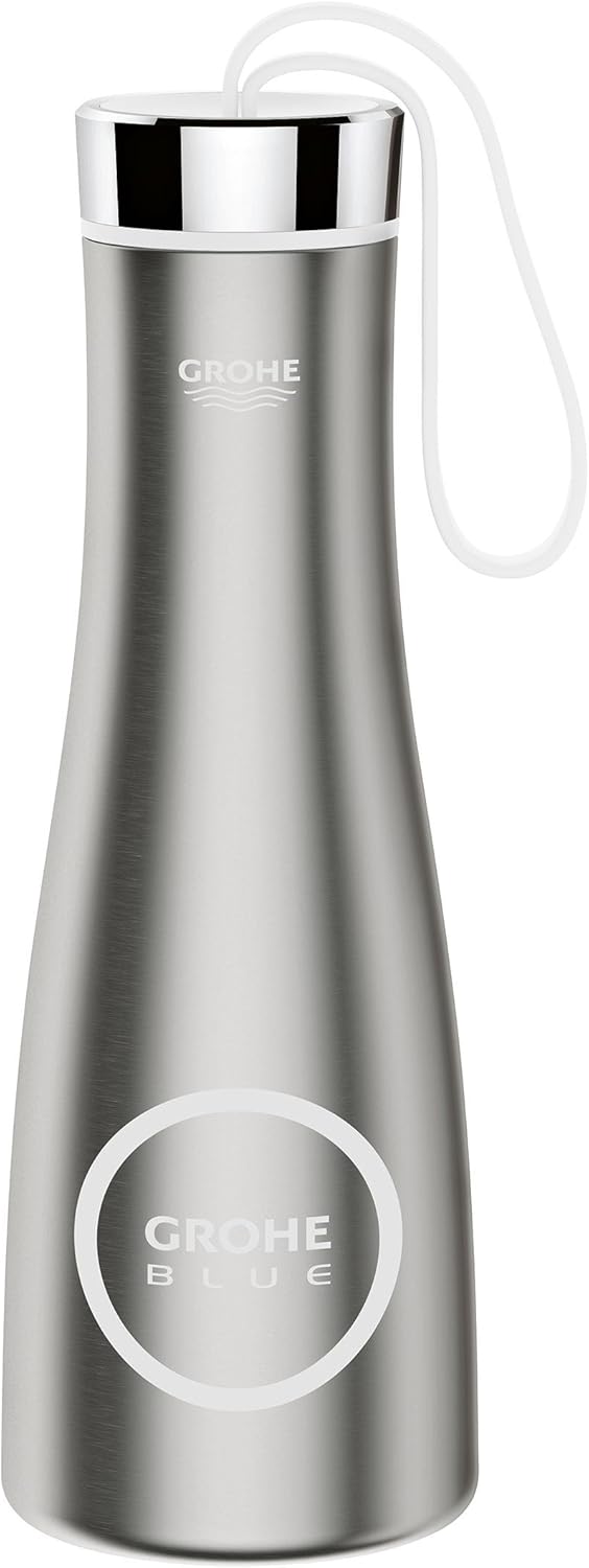 GROHE Blue 40848SD0 Stainless Steel Drinking Water Bottle, 450 ml
