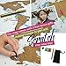 Map Scratch Off World Poster, Beautifully Detailed Cartography w US States, Personalized Travel Tracker To Inspire Your Traveling! Awesome Gift For Travelers! W Bonuses, A2 size, Rose Gold by TOMOJO