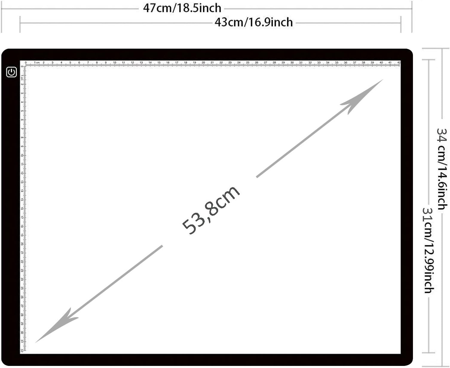 A3 Led Light Table Drawing Artist Stencil Board Tattoo Drawing Light Boxes
