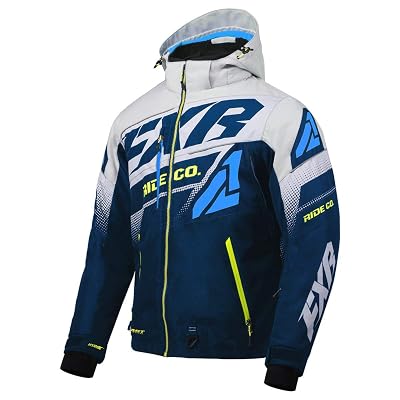FXR Mens Boost FX Jacket NavyLight GrayBlueHi-Vis - Medium