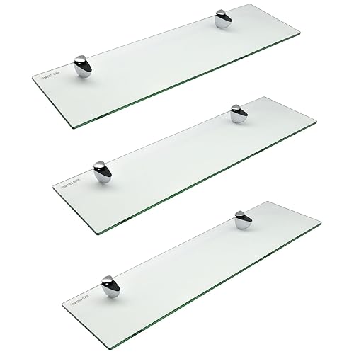 BATHROOM GLASS SHELF Amazon.co.uk Kitchen & Home