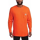 Bass Creek Outfitters Mens Long Sleeve Shirt - Heavyweight Crewneck Long Sleeve Work Shirts for Men with Pocket Tee (M-XXL)