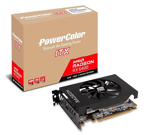 PowerColor AMD Radeon RX 6400 ITX Graphics Card with 4GB GDDR6
