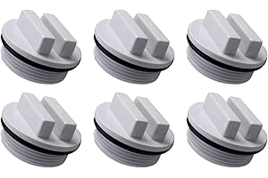 MAKHOON 1.5" Threaded Pool Spa Return Winterizing Plug Filter Drain Plug SP1022C with O-Ring for Winterizing Pools During Winter Season and for Most Hayward Pool Filter Drain Plug (6 Pack)