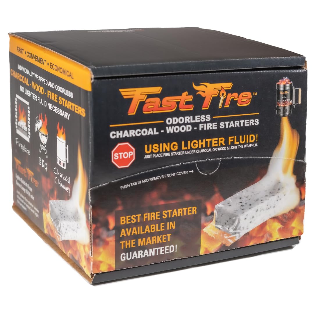 Photo 1 of **MISSING PIECES** Fast Fire Odorless Fire Starter Cubes – Individually Wrapped Cubes for Grills, Fire Pits, Charcoal Chimneys, Camping & Indoor Fireplaces (100 Count)