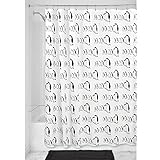 InterDesign Penguins Soft Fabric Shower Curtain, 72