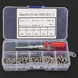 Akozon Stainless Steel Wire Thread Inserts Kit M4x0.7 Screw Repair Sleeve view 4