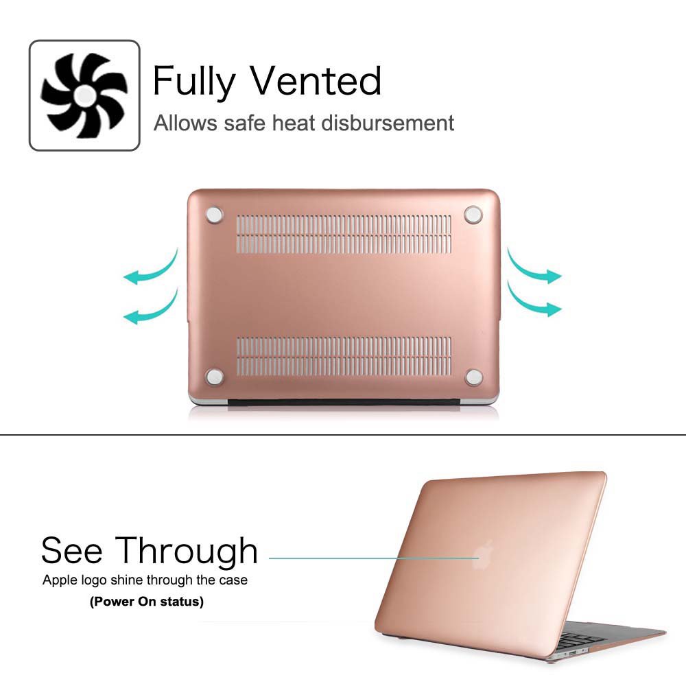 Ultra Slim Lightweight Rubber Coated Cover Case for Apple MacBook Air