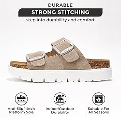 Project Cloud Genuine Leather Platform Sandals