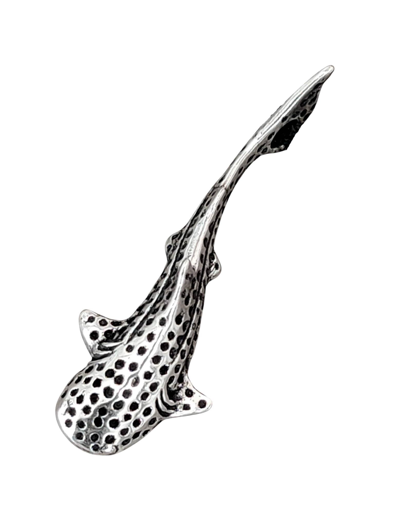 Kiss of Leather Whale Shark Pendant 925 Sterling Silver No. 389