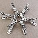ULTNICE 6 Pack Stainless Steel Large Beach Bath Towel Clips, Heavy Duty Clothes Hanger Clamp- Keep Your Towels From Blowing Away