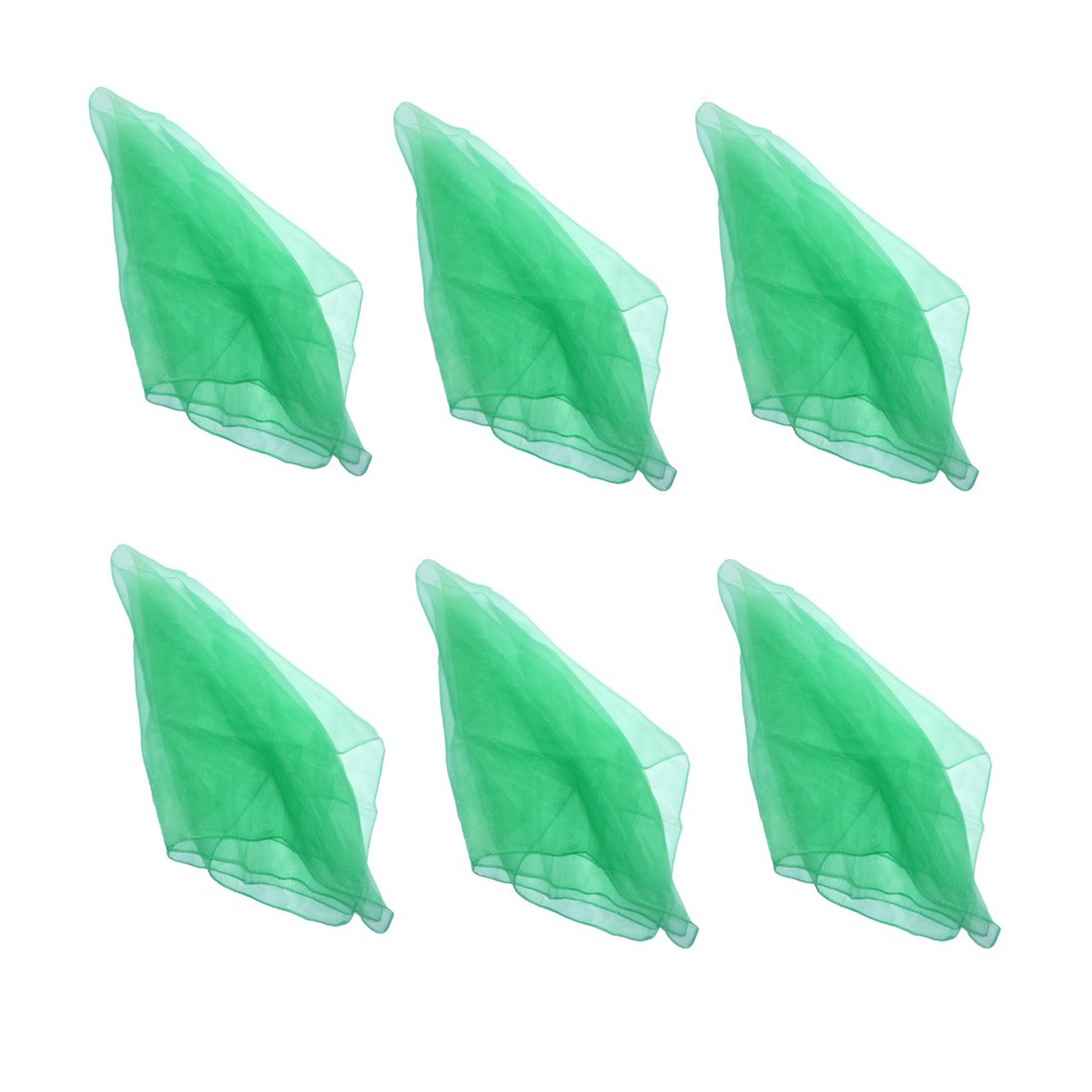 Hoerev Pack of 6 Aapprox. 40cm x 40cm Dancing Juggling Scarves