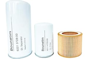 BOUNETIM Filter Kit 6221372800 Air Oil Separator 6211472500 Oil Filter 6211473900 Air Filter for Screw Air Compressor Replacement Filtration Parts