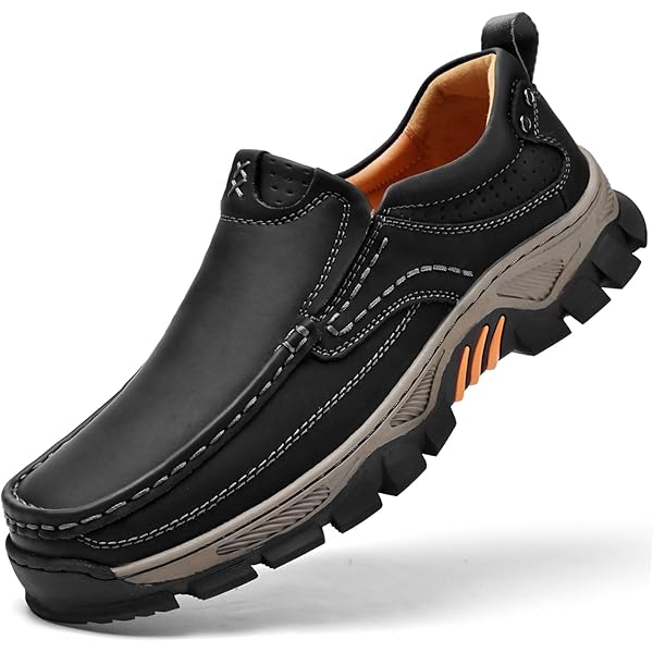 Amazon.com | ALITIKAVIC Mens Slip On Casual Shoes Leather  display picture 3