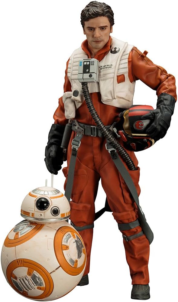 Star Wars SW122 Poe Dameron and BB-8" Artfx Plus Statue, Black