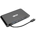 Tripp Lite USB 3.1 Gen 1 USB-C Docking Station w/USB-A, HDMI, VGA, mDP, Gigabit Ethernet, Mem Card, 3.5mm & USB-C PD Charging, Black Housing USB C, USB Type C, USB Type-C (U442-DOCK1B)