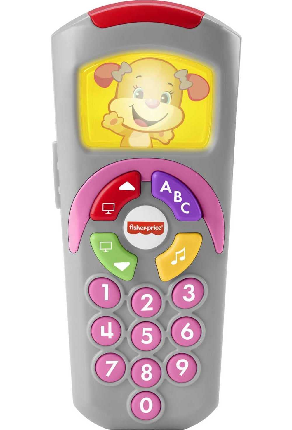 Fisher-Price DGB71 Laugh Baby Learning Toy, Sis's Remote Pretend TV Control with Music and Lights for Ages 6+ Months, No Color, n.a