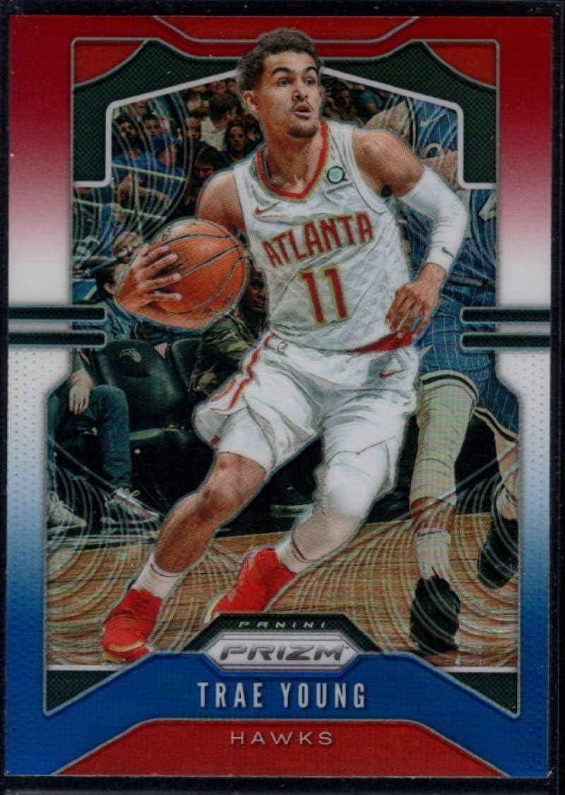 2019-20 Panini Prizm Prizms Red White and Blue #31 Trae Young Atlanta Hawks NBA Basketball Card NM-MT