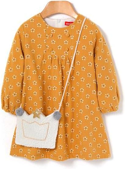 mustard flower girl dress