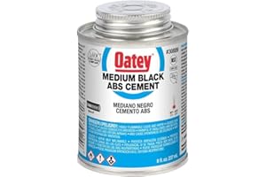 Oatey 30889 ABS Medium Cement, Black, 8-Ounce