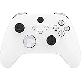 eXtremeRate Replacement Buttons for Xbox Core Wireless Controller, Chrome Silver Glossy Custom LB RB LT RT Bumpers Trigers Dpad ABXY Start Back Sync Share Keys Parts for Xbox Series X & S Controller