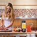 Portable Juicer Blender, Beckool Travel Personal USB Mixer Juice Cup with Updated 6 Blades and More Powerful Motor, 13Oz Bottle, 4000mAh Rechargeable Battery-Black