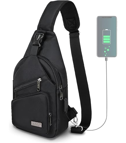 NICGID Sling Bag Chest Shoulder Backpack Crossbody Bags for Tablet Laptop Outdoor Hiking Men Women