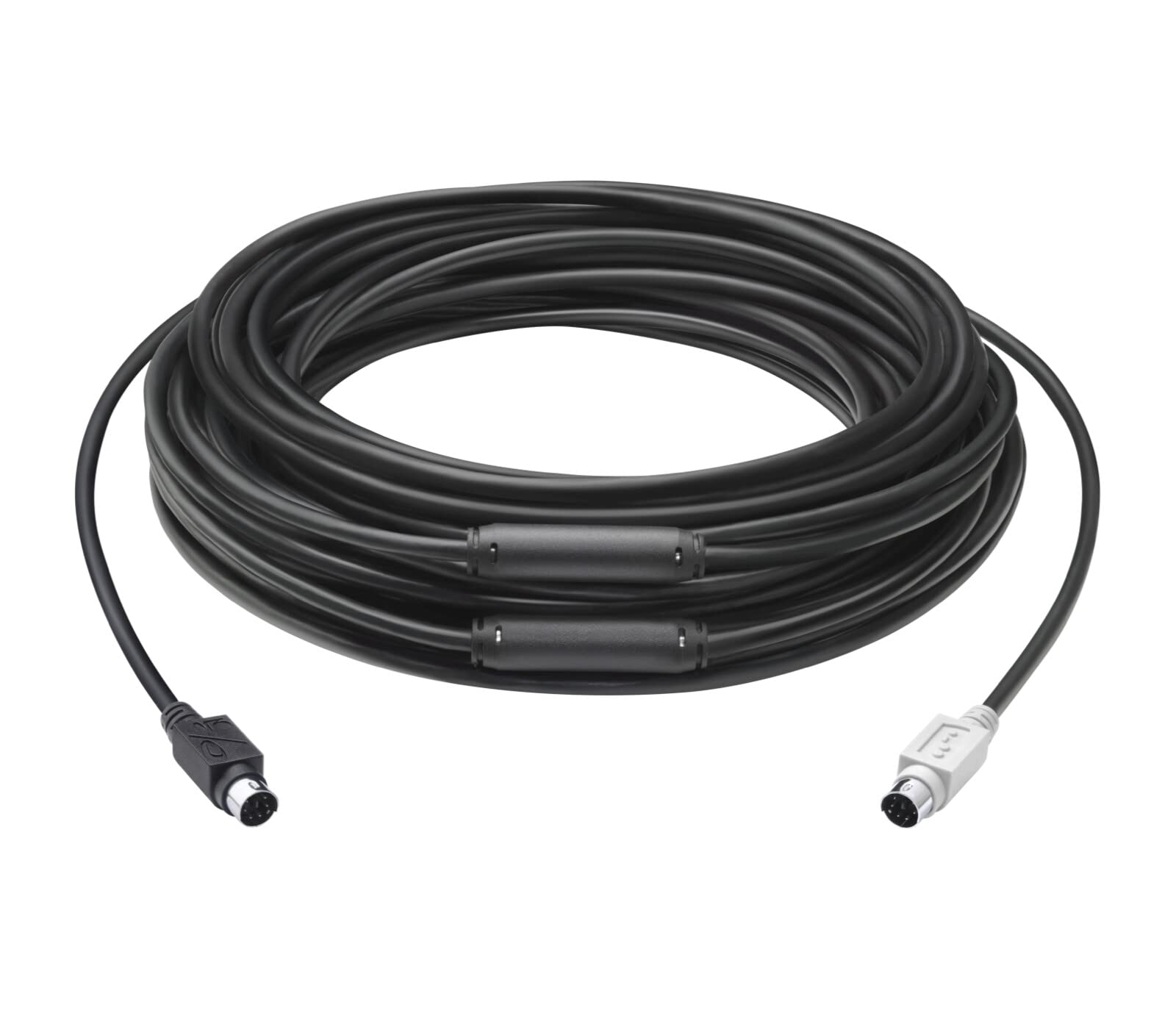 Logitech Extended Cable for Group Video Conferencing System, 15 Meters, Mini-DIN-6, FCC Class (A), CE, RoHS,Laptop/PC/Mac - Black