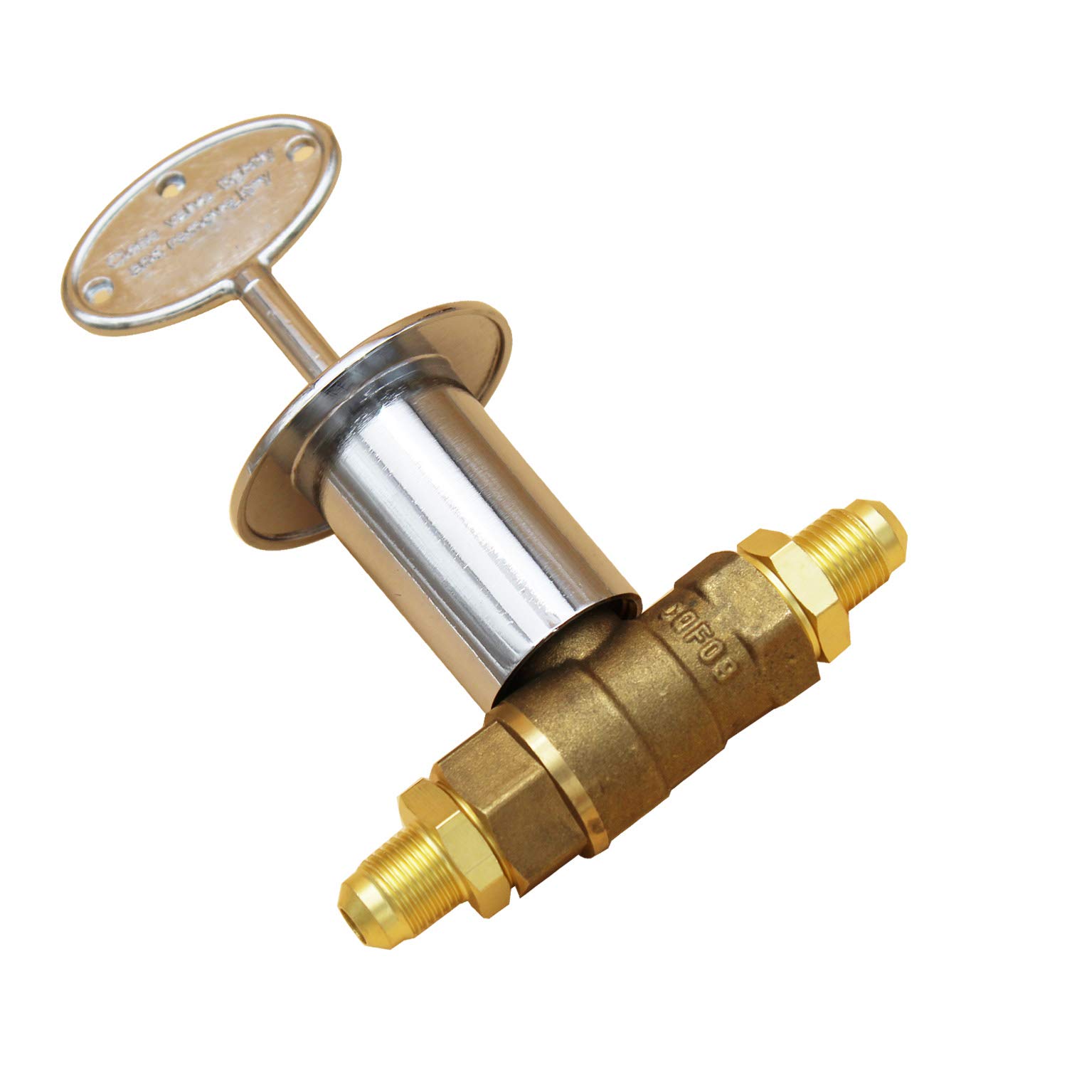 MENSI Gas Fireplace Main Control Key Valve Kit 1/2" NPT with Two 3/8