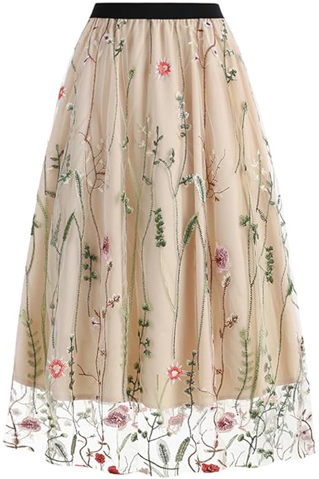 Amazon.com: Floral Embroidered Skirts for Women Short Floral 