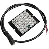 Acxico 1 pcs DC 12V 1A Invisible CCTV 48-LED Night Vision 940nm IR Infrared Illuminator Light + Wire 60cm