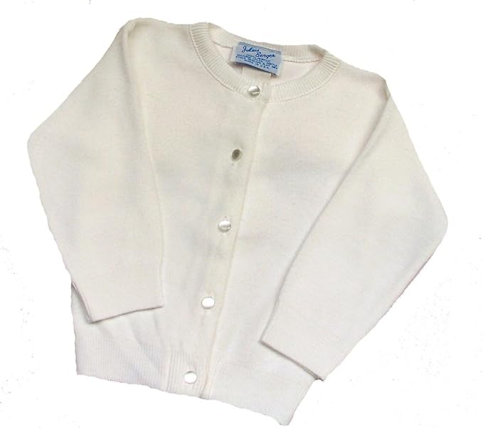 white cardigan pearl buttons